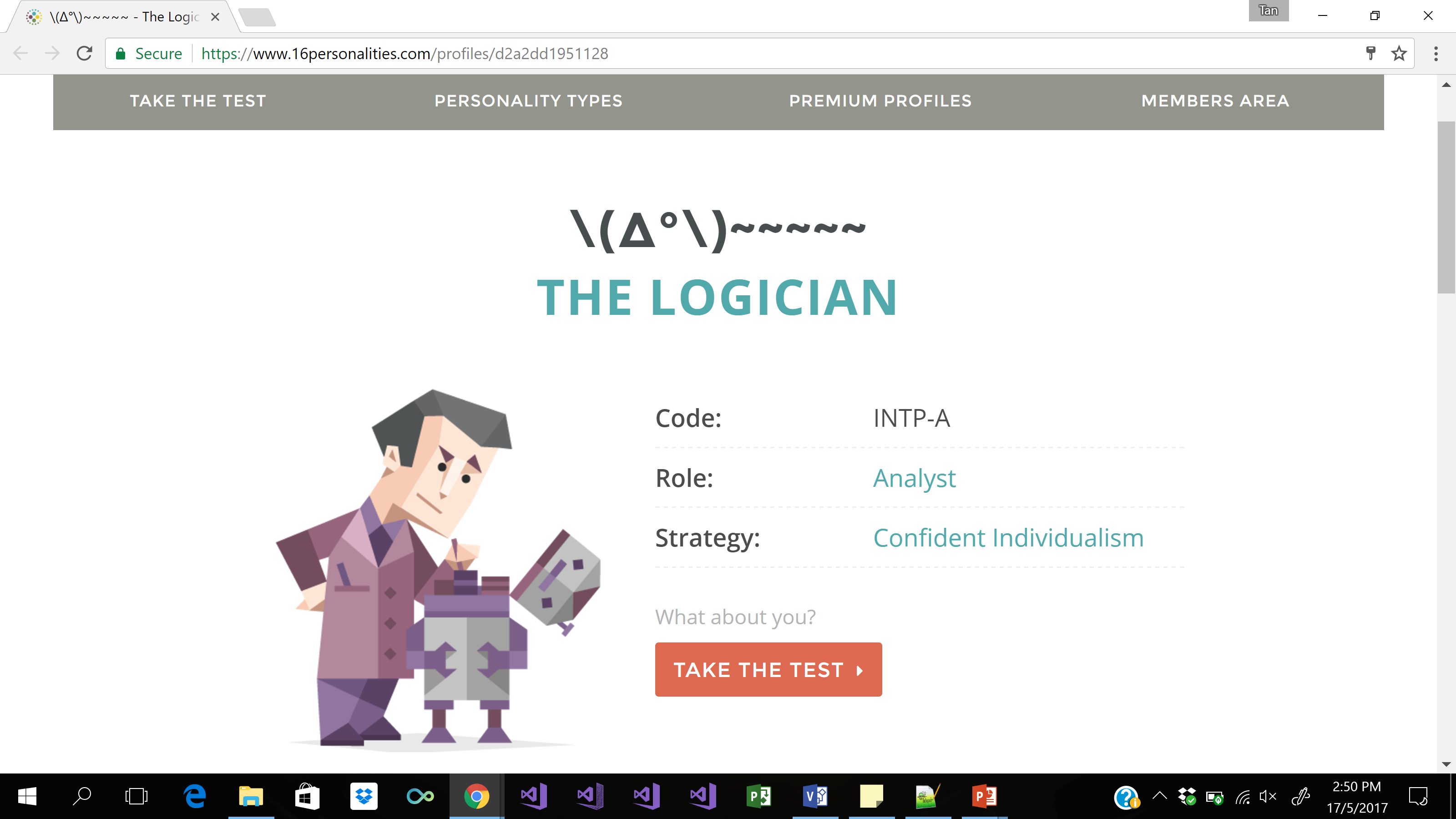 Personality type logician